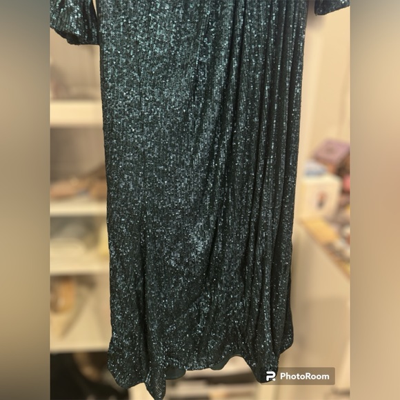 ‼️PRICE DROPPED‼️Jonathan Simkhai Sequin Drape Front Gown | size 10 - Picture 9 of 16